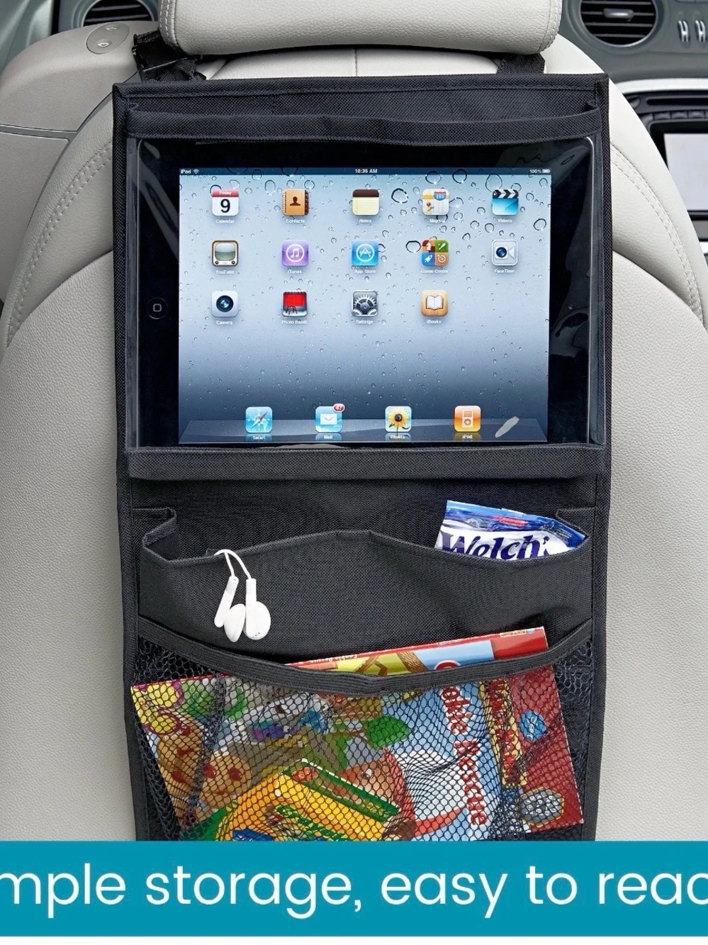 PadPockets Tablet Organizer - Black